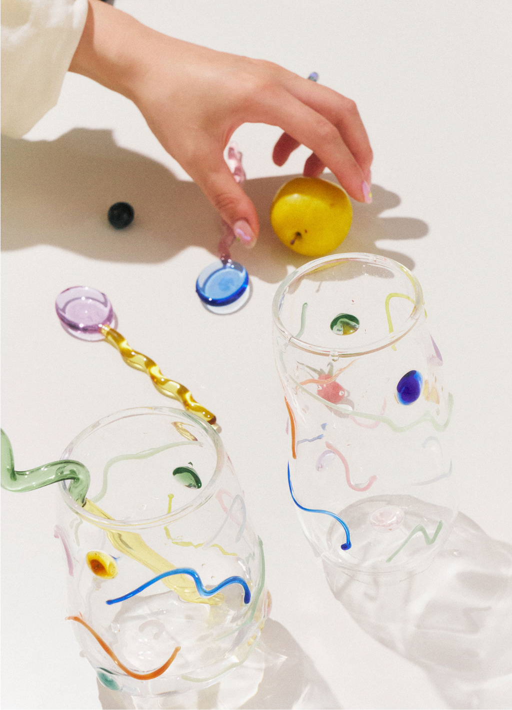 Sugar Coated Confetti Handmade Glass