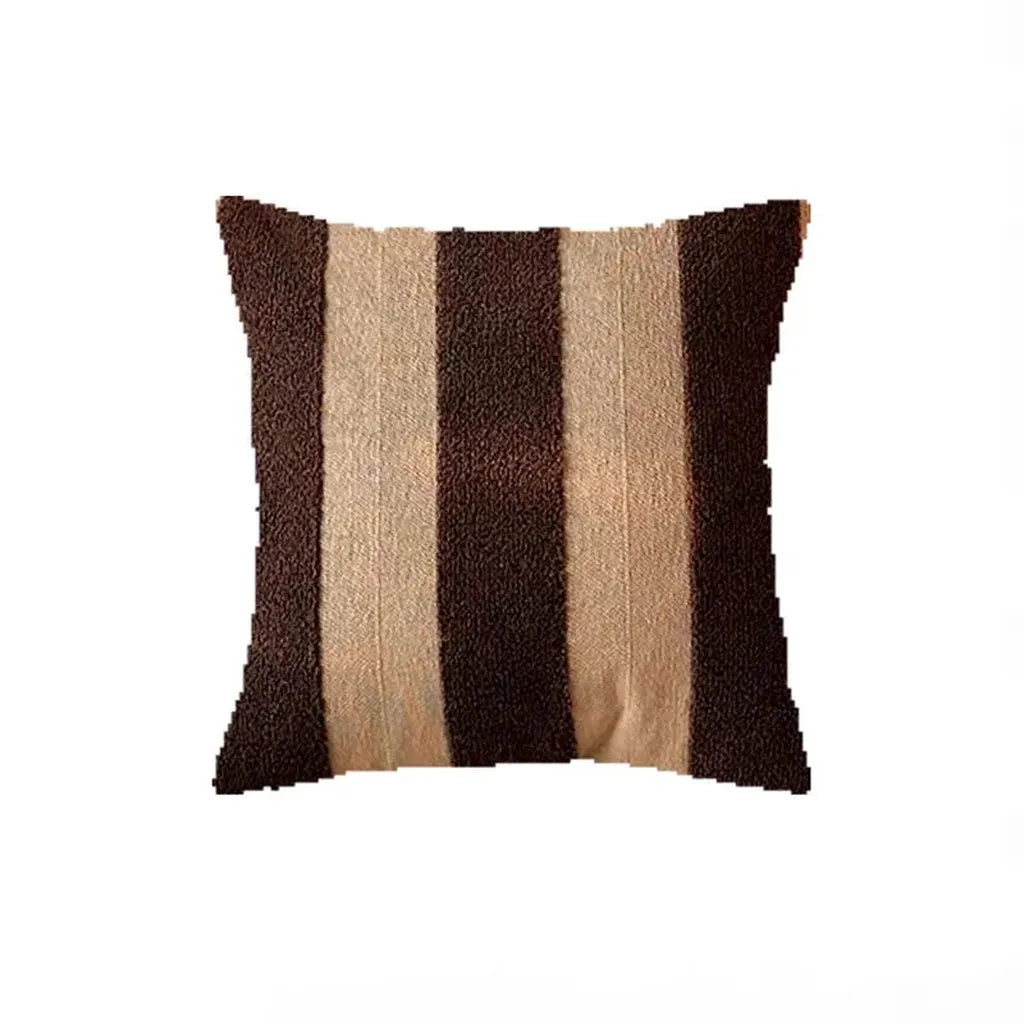 Summer Tufted Decorative Pillow Chocolate