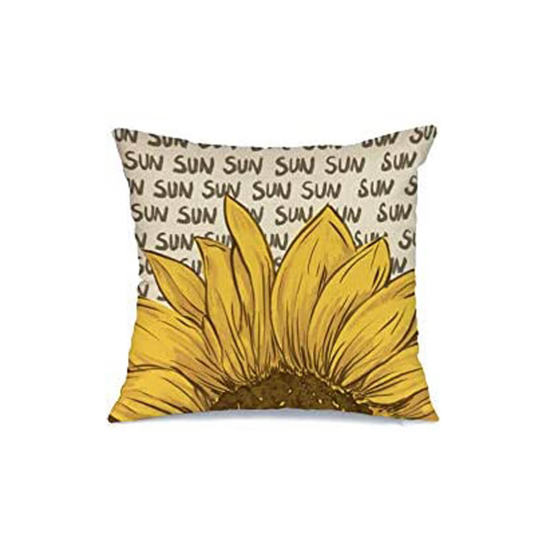 Bee Sunshine Cushion Covers Sunflower