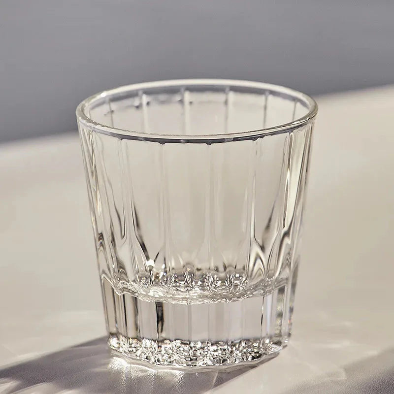 Sunburst Crystal Whiskey Glass Transparent