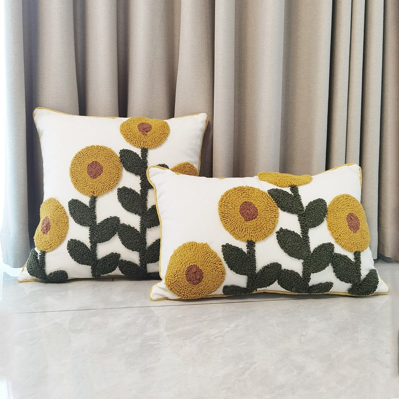 Sunflower Pillow Cover