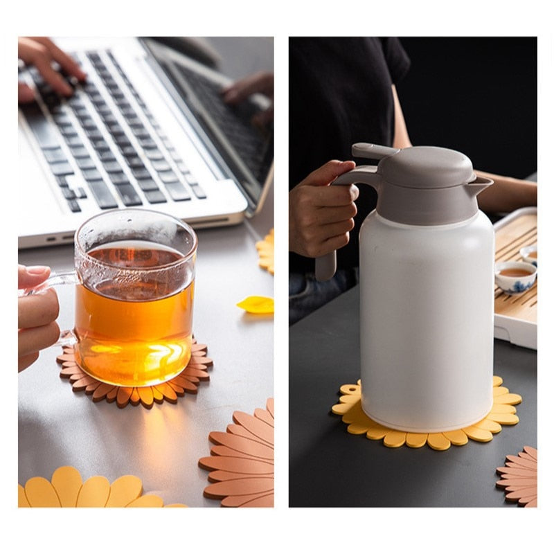 Sunflower Shape Coffee Coaster