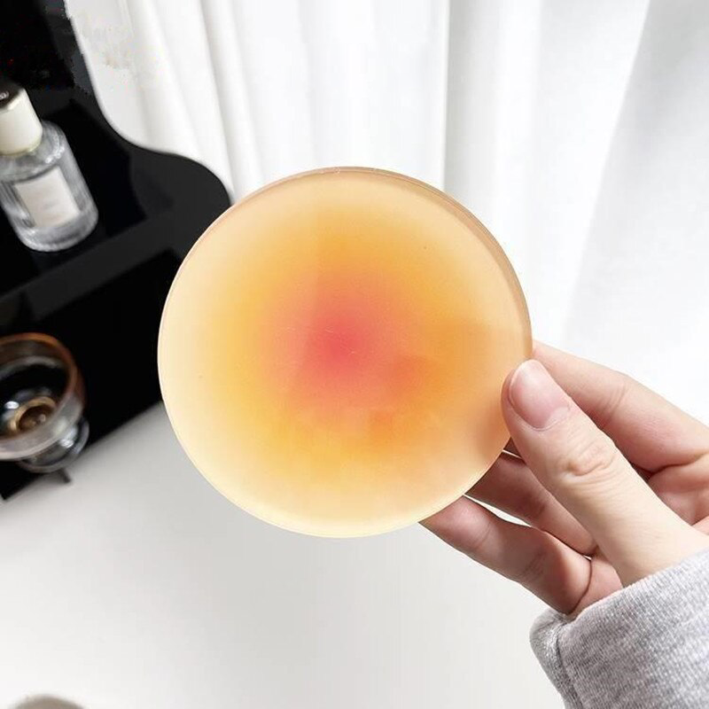 Sunset Frosted Acrylic Coasters Orange