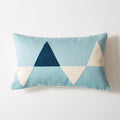 Sunset Modern Geometric Lumbar Pillow Cover