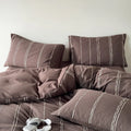 Sunset Striped Jacquard Duvet Cover