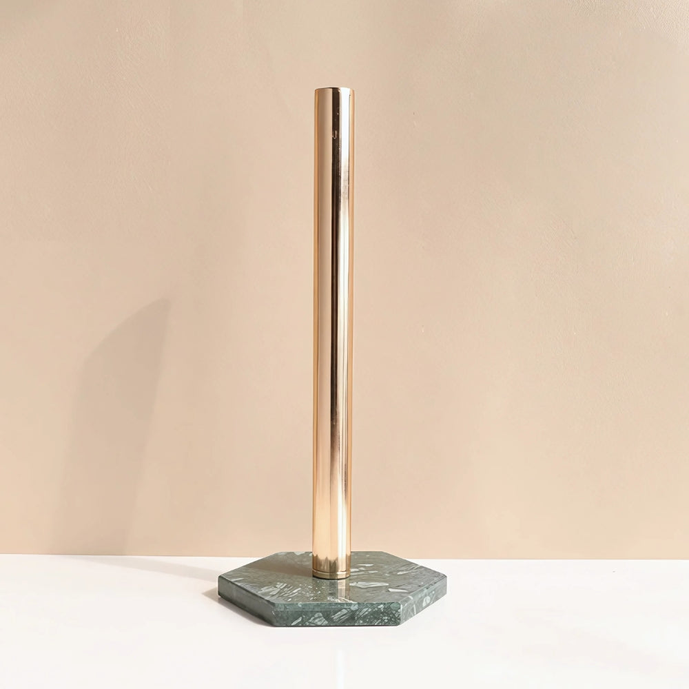Marble Base Paper Towel Holder Hexagon Shadow Marble