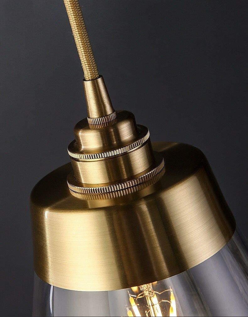 Symphony Glass & Brass Pendant Lights - Final Sale