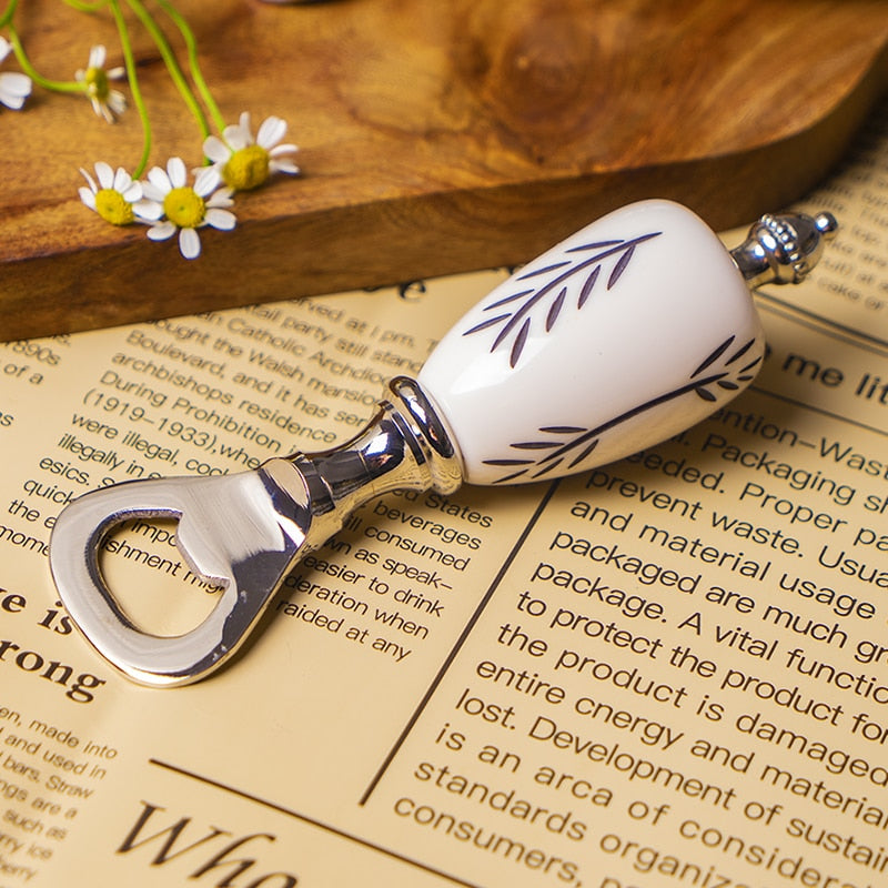 Tango Carved Wood Bottle Opener Ivory