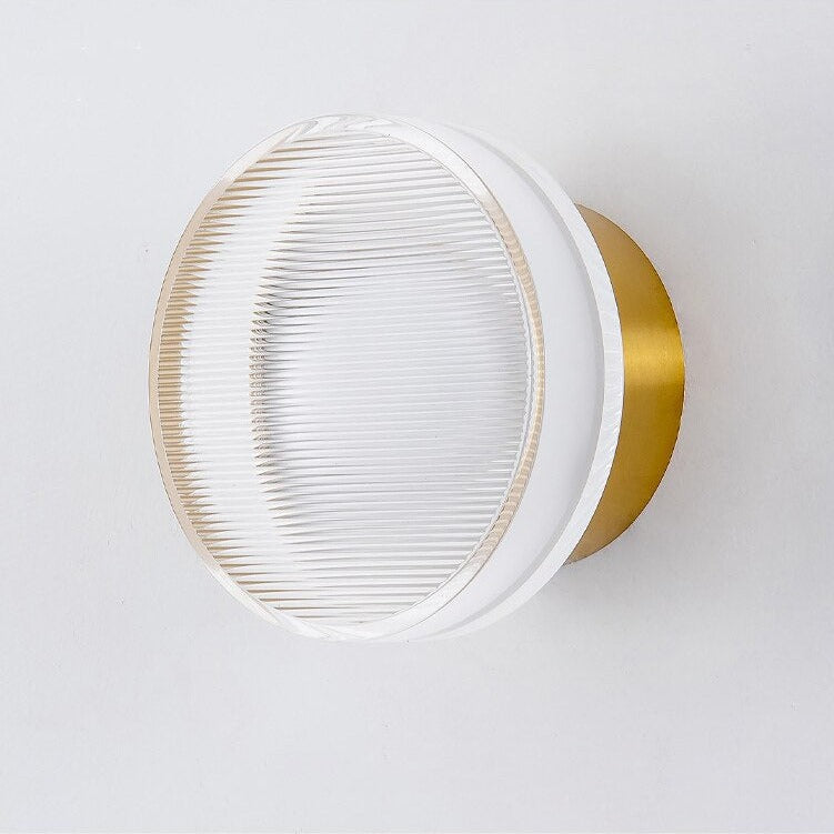 Tap Textured Glass & Metal Wall Lamp