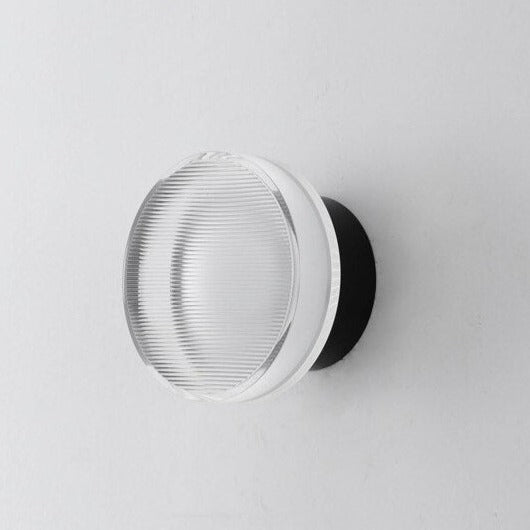 Tap Textured Glass & Metal Wall Lamp