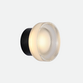 Tap Textured Glass & Metal Wall Lamp
