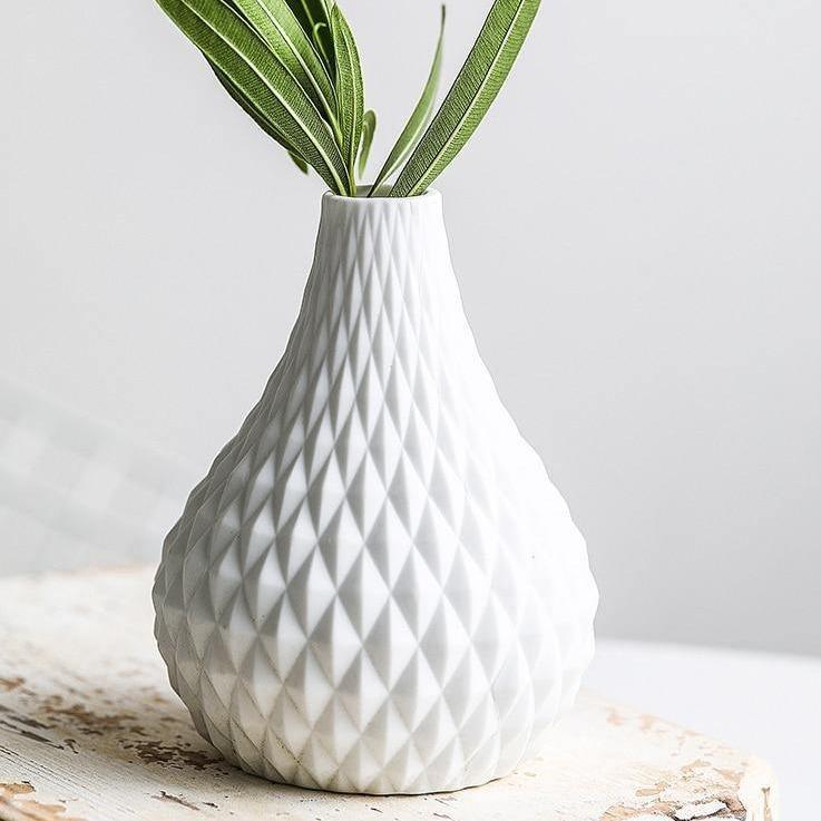 Raindrop Vases with Texture Diamonds