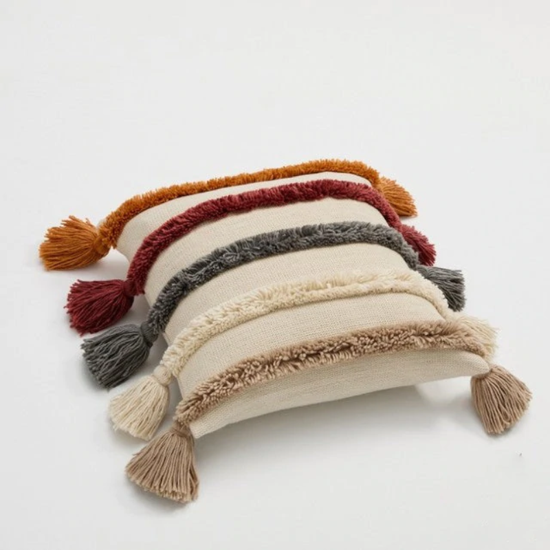Terra Tufted Pillow Covers Beige