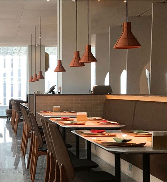 Terracotta Hut Cement Pendant LED Light - Final sale