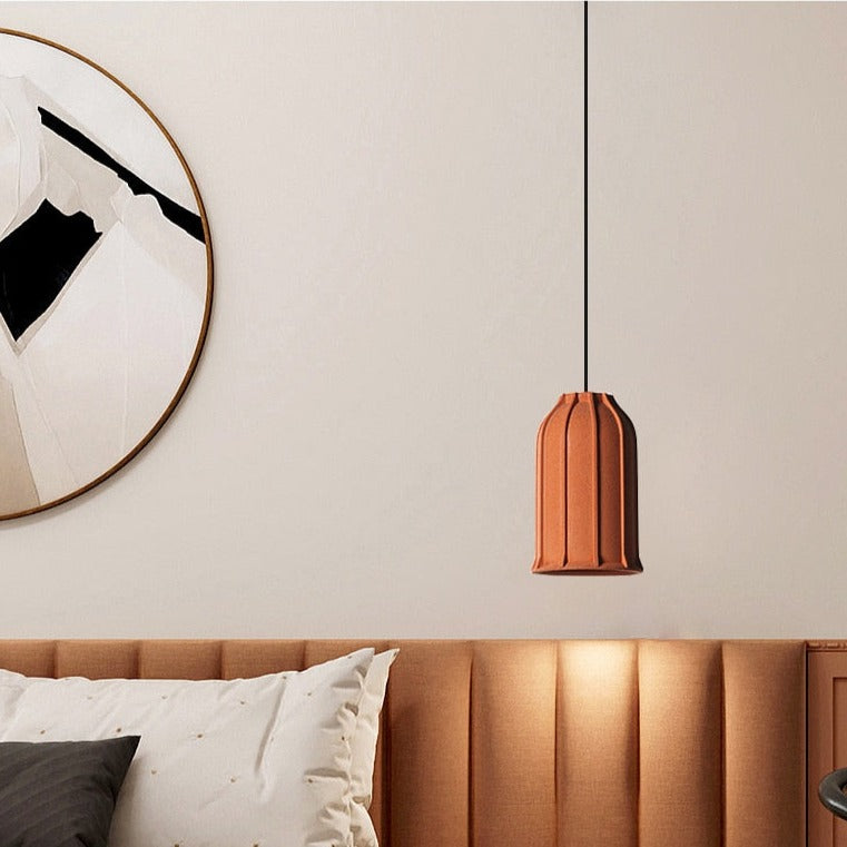Terracotta Hut Cement Pendant LED Light - Final sale