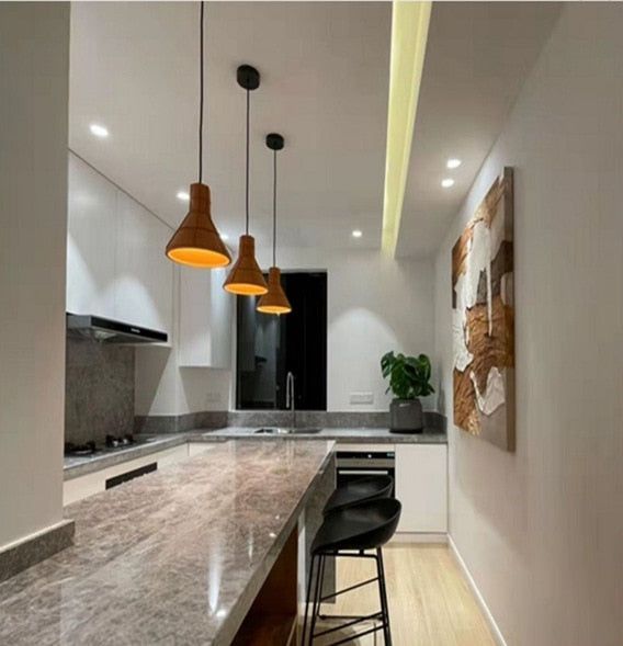Terracotta Hut Cement Pendant LED Light