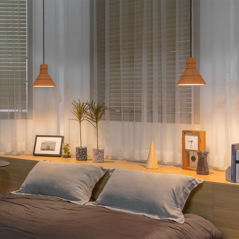 Terracotta Hut Cement Pendant LED Light - Final sale
