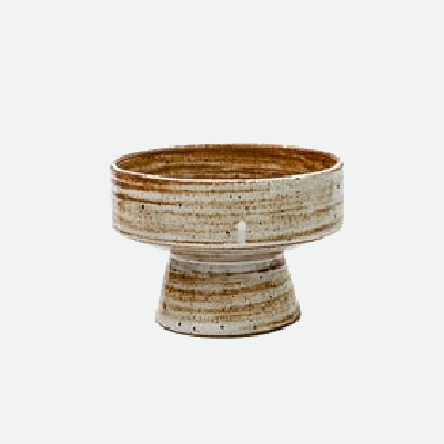 Terre Ceramic Porcelain Dinnerware High Foot Bowl Small