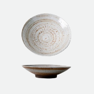 Terre Ceramic Porcelain Dinnerware Plate Medium