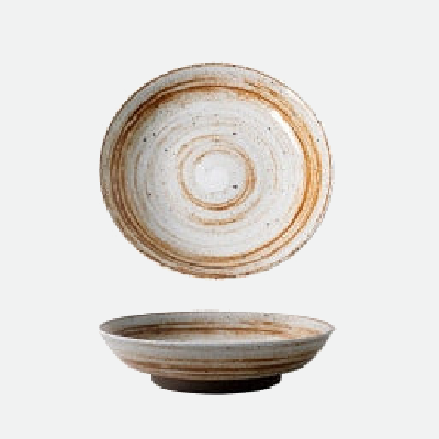 Terre Ceramic Porcelain Dinnerware Plate Large