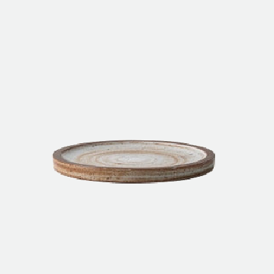 Terre Ceramic Porcelain Dinnerware Flat Plate Small
