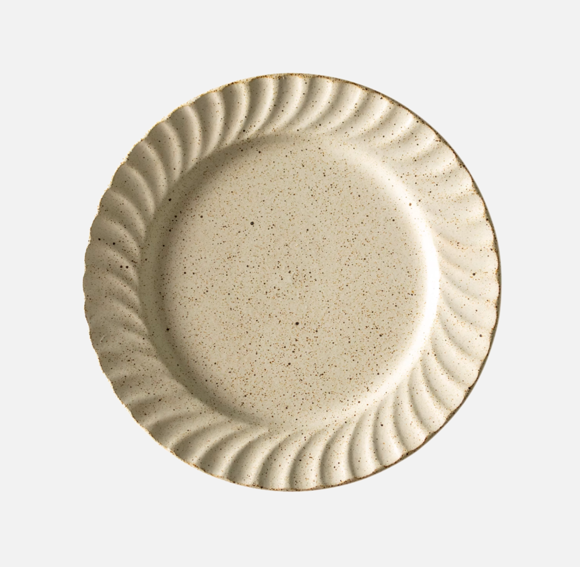 Texture Speckled Plate Cream