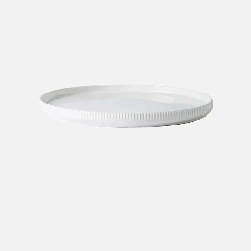 Tim Matte Glazed Ceramic Dinnerware 10 inch Plate White