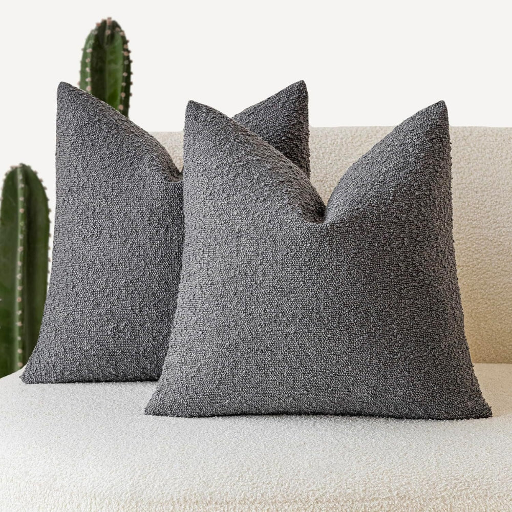 Timeless Boucle Cushion Cover Gray