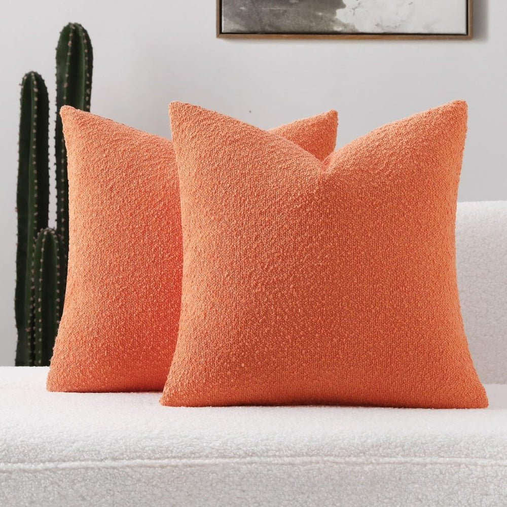 Timeless Boucle Cushion Cover Orange