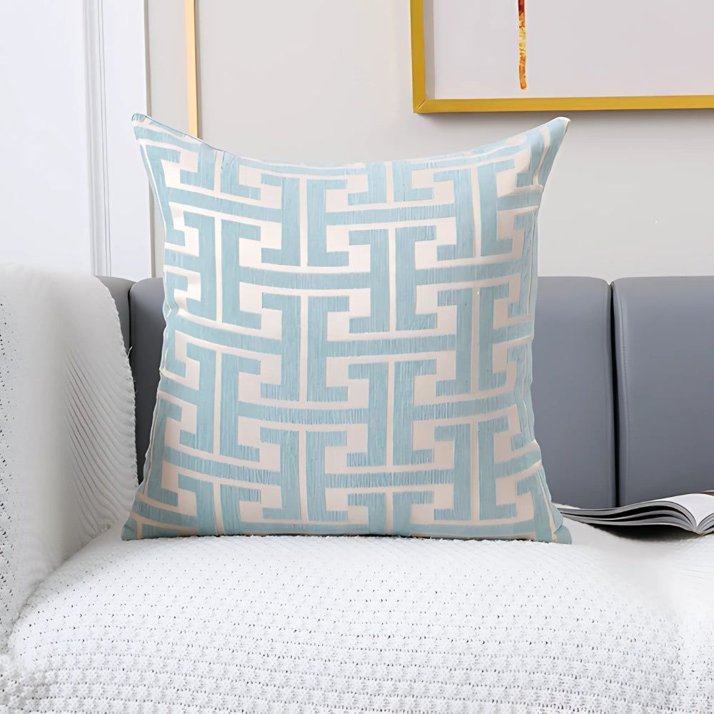 Timeless Maze Pattern Cushion Cover Frost Lattice