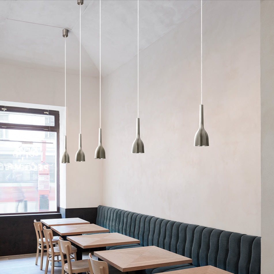 Token Nickel Anti-Glare LED Pendant Light - Final Sale