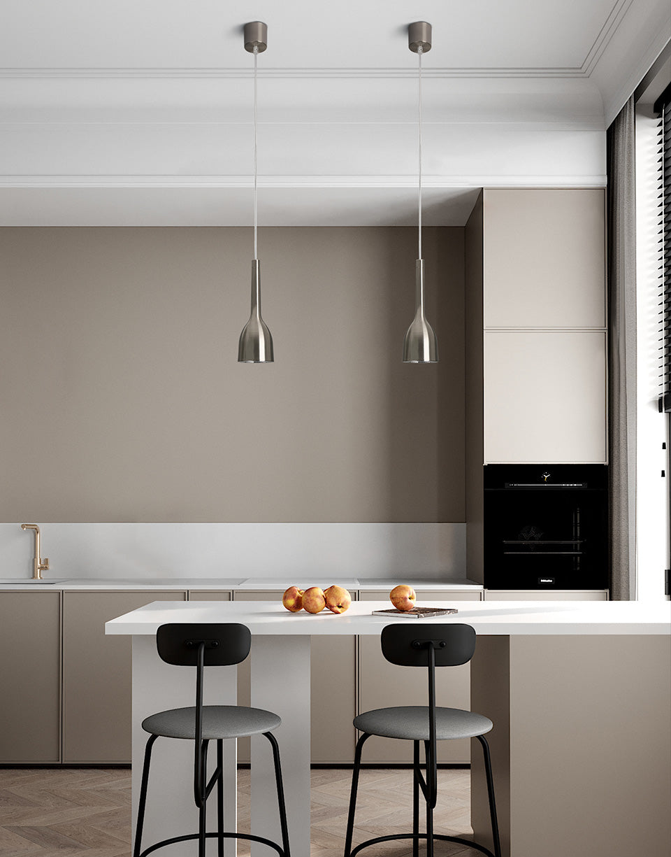 Token Nickel Anti-Glare LED Pendant Light - Final Sale