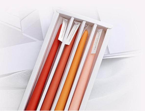 Tonal Scented Soy Wax Candles Orange Gradient