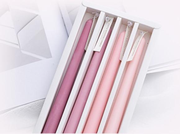 Tonal Scented Soy Wax Candles Pink Gradient