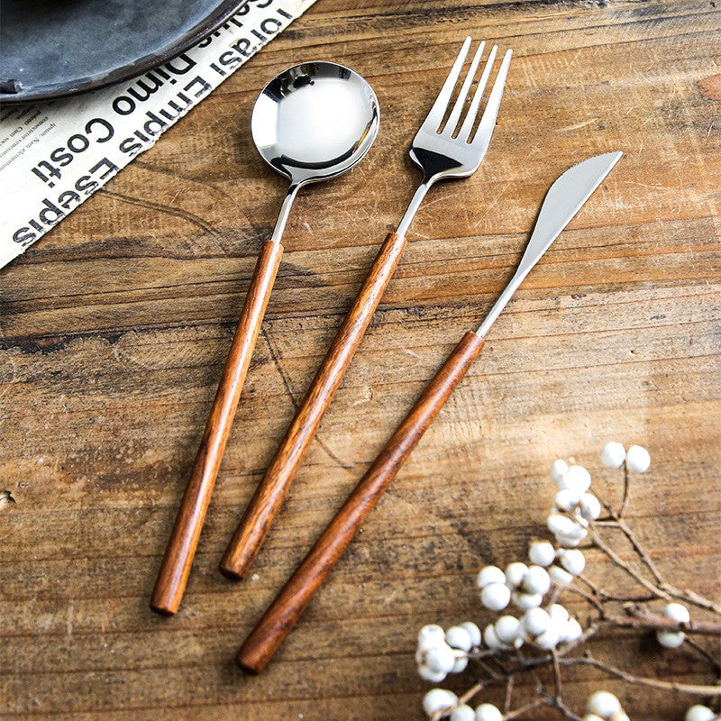 Toscana Rosewood Flatware Set