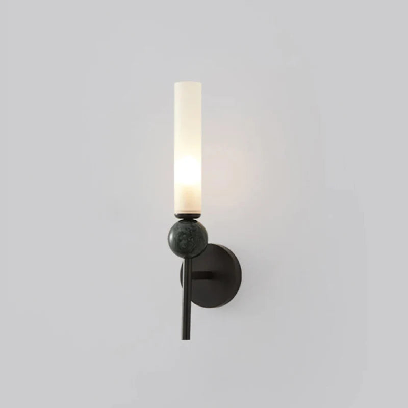 Tovar Marble Wall Lamp Black Straight