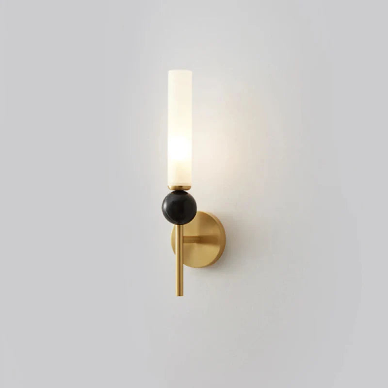 Tovar Marble Wall Lamp Gold Straight