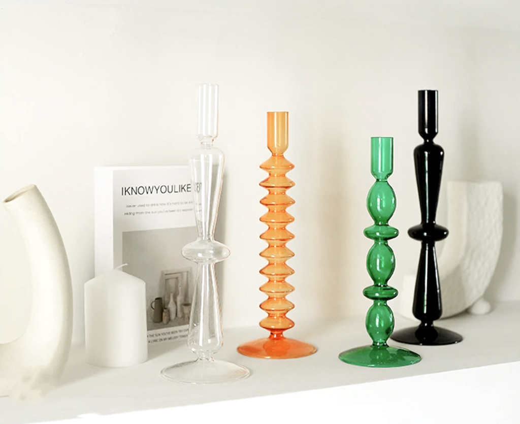 Trampoline Glass Candle Holders - Final Sale