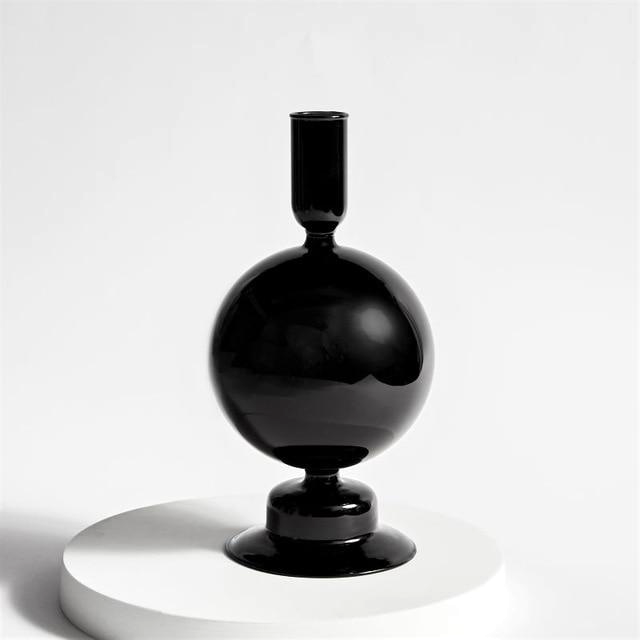 Trampoline Glass Candle Holders - Final Sale Globe Black