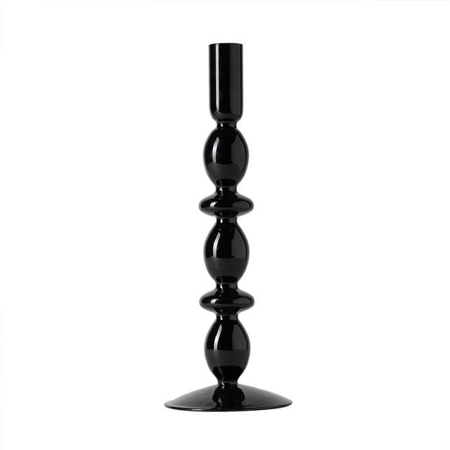 Trampoline Glass Candle Holders - Final Sale Pebble Black