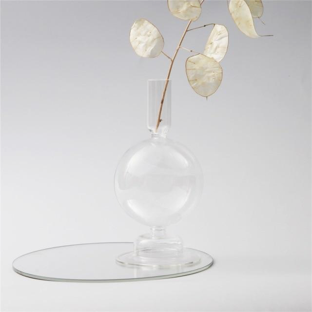 Trampoline Glass Candle Holders - Final Sale Globe Clear