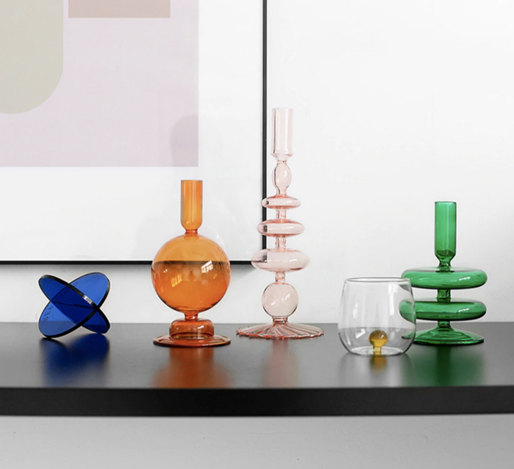 Trampoline Glass Candle Holders - Final Sale