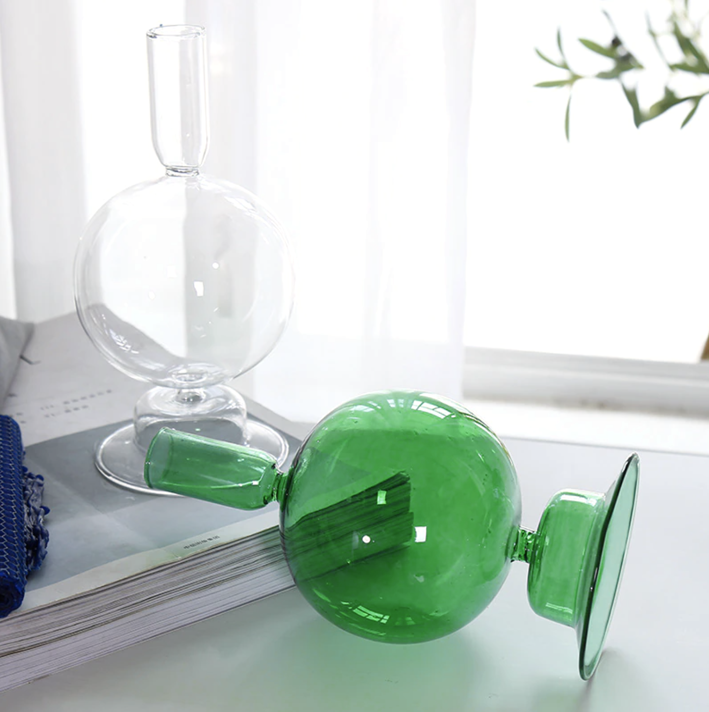Trampoline Glass Candle Holders - Final Sale