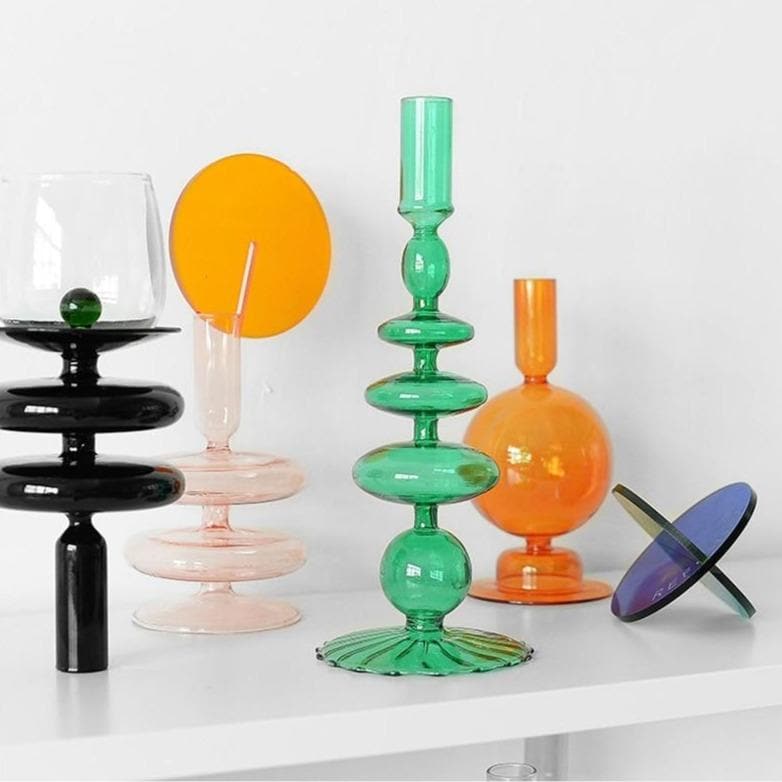 Trampoline Glass Candle Holders - Final Sale