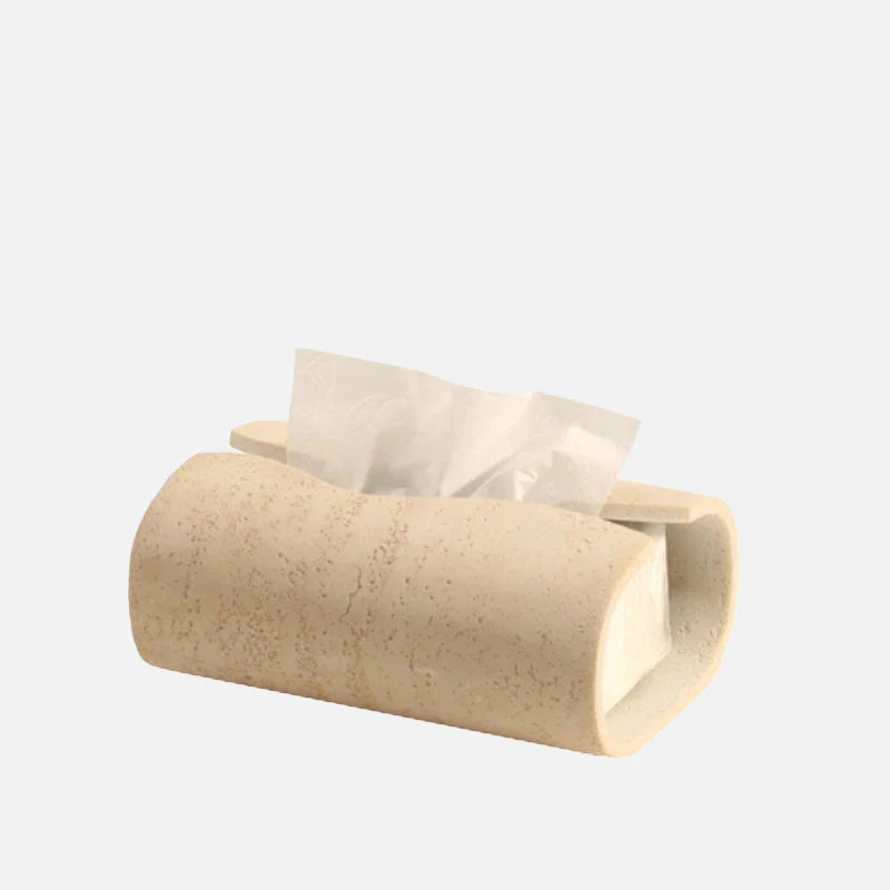 Travertine Cave Stone Bathroom Accessories Small Tissue Box