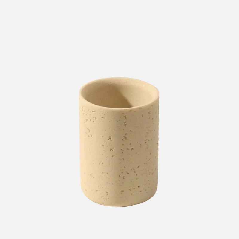 Travertine Cave Stone Bathroom Accessories Medium Cup