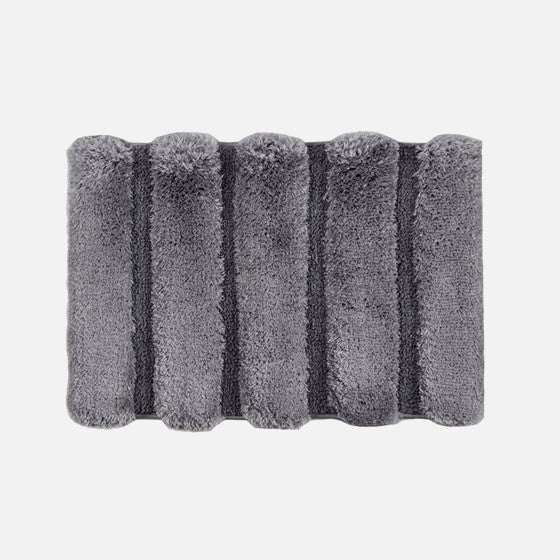 Tufted Pearl Channel Rug 17x24" Grey