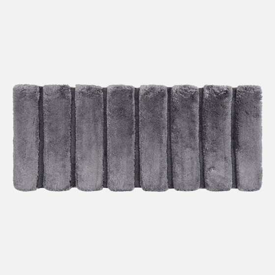 Tufted Pearl Channel Rug 24x58" Grey