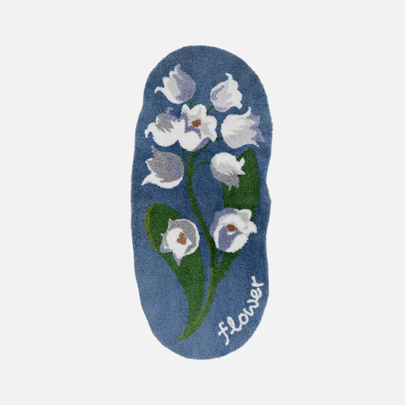Tulip Tufted Area Rug White