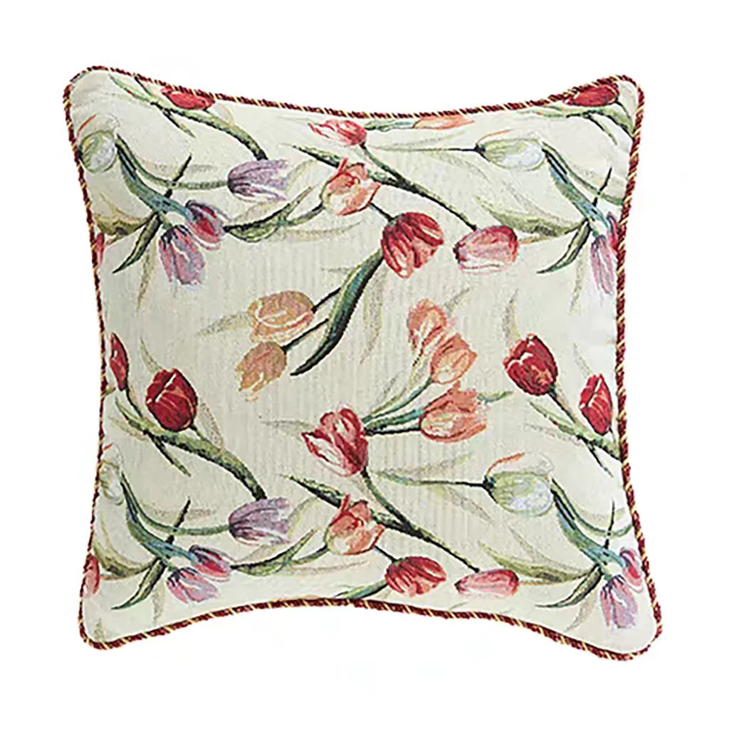 Tulip Botanical Floral Decorative Cushion